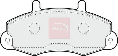 APEC Brake Pad Set, disc brake PAD728