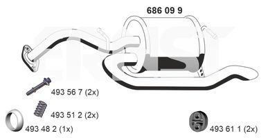Tłumik końcowy ERNST 686099
