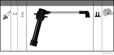 SET CABLAJ APRINDER Herth+Buss Jakoparts J5383012 1