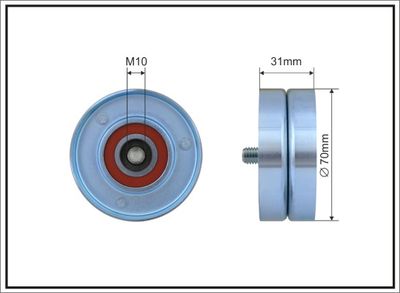 Tensioner Pulley, V-ribbed belt 500239