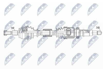 Drivaxel NTY NPW-FR-113