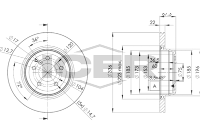 спирачен диск ICER 78BD4655-2
