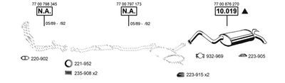 Układ wydechowy ASMET RE104650