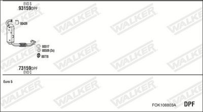 Изпускателна система WALKER FOK108803A