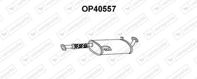 Средний глушитель выхлопных газов VENEPORTE OP40557 для OPEL FRONTERA