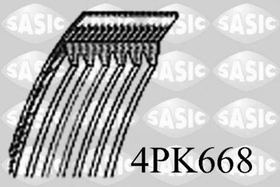 SASIC 4PK668 Ремень генератора  для FORD KA (Форд Kа)