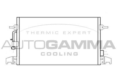 Конденсатор, кондиционер AUTOGAMMA 107007 для AUDI A6