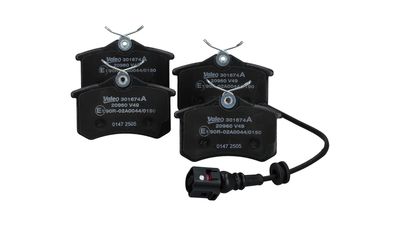 BREMSBELAGSATZ SCHEIBENBREMSE VALEO 301674A 26