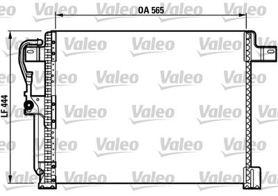 VALEO 817023 Радіатор кондиціонера для JEEP (Джип)