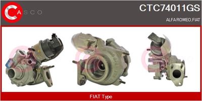 CASCO CTC74011GS Турбина  для FIAT 500L (Фиат 500л)