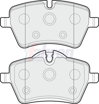 Fahren Brake Pad Set, disc brake FBP3228