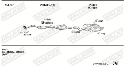 SISTEM DE ESAPAMENT WALKER BWK016326C