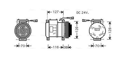 AVA QUALITY COOLING Kompressor, Klimaanlage (IVAK073)