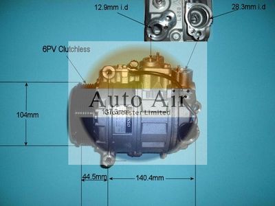 Compressor, air conditioning Auto Air Gloucester 14-6201