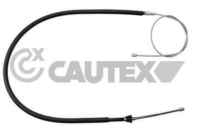 Тросик, cтояночный тормоз CAUTEX 762616 для SKODA ROOMSTER
