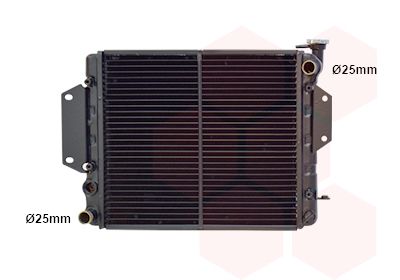 VAN WEZEL 11002022 Радиатор охлаждения двигателя  для DAIHATSU (Дайхатсу)