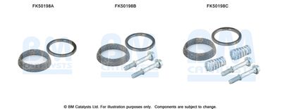 Zestaw montażowy, rura wydechowa BM CATALYSTS FK50198