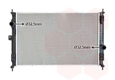 Chladič, chlazení motoru VAN WEZEL 40012707