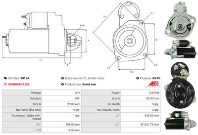 STARTER AS-PL S0154 4