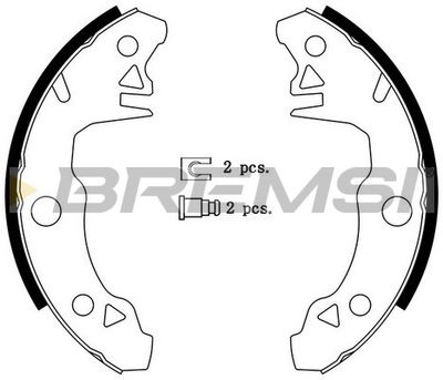 Комплект тормозных колодок BREMSI GF0413 для DACIA 1310