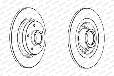 BREMSSCHEIBE FERODO DDF1731C1 1