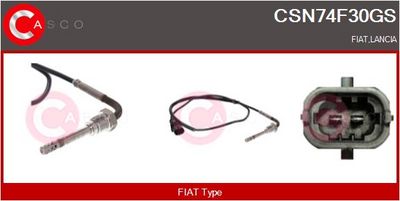 SENZOR TEMPERATURA GAZE EVACUARE