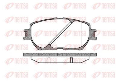 Комплект тормозных колодок, дисковый тормоз REMSA 0884.00 для TOYOTA SOLARA