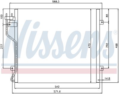 CONDENSATOR CLIMATIZARE NISSENS 94773 5