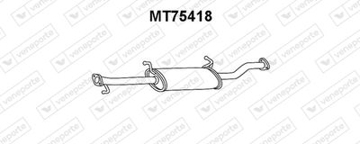 Предглушитель выхлопных газов VENEPORTE MT75418 для MITSUBISHI PAJERO