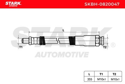 спирачен маркуч STARK SKBH-0820047