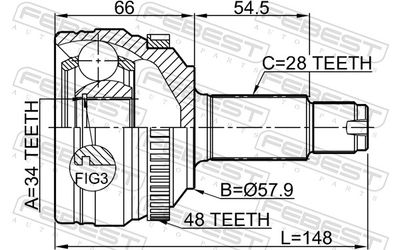 Joint Kit, drive shaft 1410-NAA48