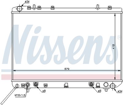 RADIATOR RACIRE MOTOR NISSENS 61669 4