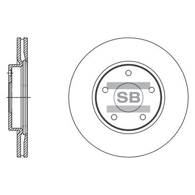 Hi-Q SD4245 Тормозные диски  для NISSAN JUKE (F15) 1.6 LPG