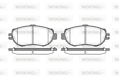 WOKING P5563.00 Тормозные колодки и сигнализаторы  для LEXUS LS (_F1_) 400 (UCF10)