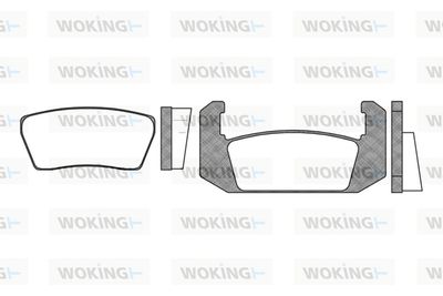 Комплект тормозных колодок, дисковый тормоз WOKING P1413.00 для ROVER 2000-3500