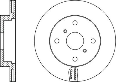 Тормозной диск FIT FR0588V для TOYOTA SPRINTER