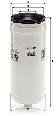 Hydraulisch filter (geschroefd) past: KOMATSU D100, D10S-2, D12, D120, D120-18, D120A-18, D125, D125A, D125A-18, D135A-2, D150A-1, D155A-1, D155A-2, D155A-3, D155A-5, D155A-6, D155A-6R, D155AX-3