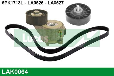 SET CUREA TRANSMISIE CU CANELURI LUCAS LAK0064