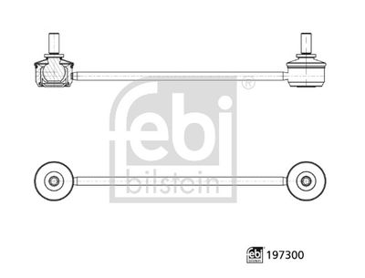 Drążek / wspornik, stabilizator FEBI BILSTEIN 197300