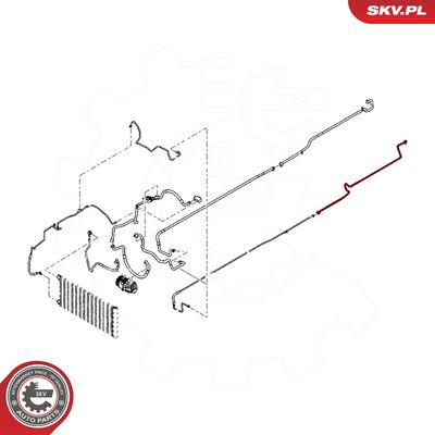 Vysoko/nízkotlakové vedenie klimatizácie ESEN SKV 54SKV663