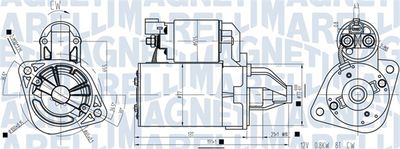 Startmotor MAGNETI MARELLI 063721462010