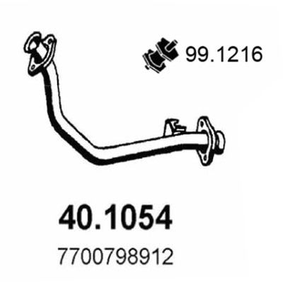 Rura wydechowa ASSO 40.1054