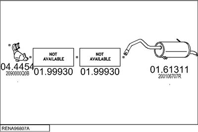 SISTEM DE ESAPAMENT MTS RENA96807A015573