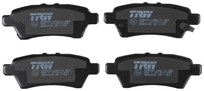 Remblokken set Achter , past: NISSAN NAVARA NP300, PATHFINDER III, XTERRA 2.5D/3.0D/4.0 10.04-