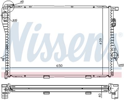 RADIATOR RACIRE MOTOR NISSENS 60752A 5