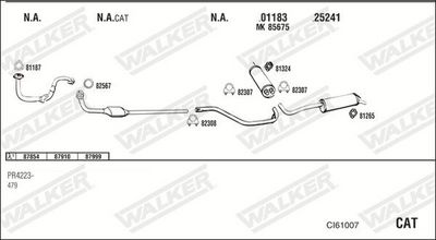 Изпускателна система WALKER CI61007