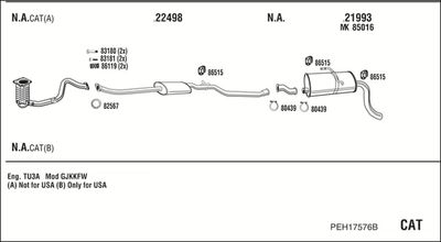 SISTEM DE ESAPAMENT WALKER PEH17576B