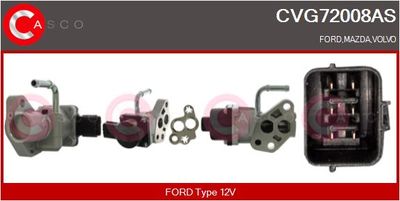 AGR-Ventil CASCO CVG72008AS