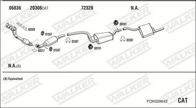 Изпускателна система WALKER FOK009642