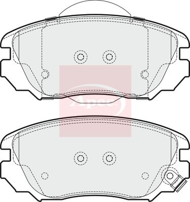 APEC Brake Pad Set, disc brake PAD1695